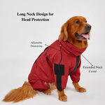 New Reflective Full - Coverage Raincoat for Large Dogs - GreenFur