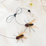 No Pole Insects Fly Shape Replacement Cat Teaser Wand Toys - GreenFur