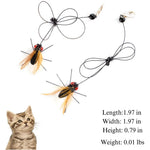 No Pole Insects Fly Shape Replacement Cat Teaser Wand Toys - GreenFur