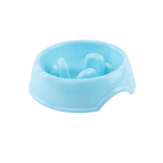 Non Slip Bottom PP Material Pet Cat Dog Slow Feeder Bowl - GreenFur