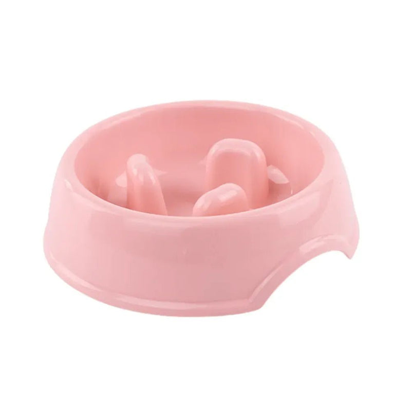 Non Slip Bottom PP Material Pet Cat Dog Slow Feeder Bowl - GreenFur