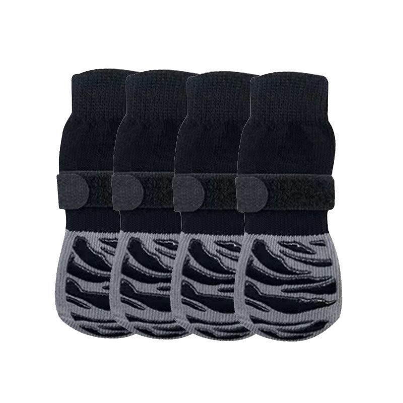 Non - Slip Dog Socks for Hardwood Floors Waterproof Dog Booties Paw Protector - GreenFur