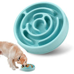 Non - slip Round Puzzle Pet Bowls Pet Slow Feeding Bowl - GreenFur