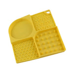 Non - Slip Slow Feed Design Silicone Pet Lick Mat with Suction Base - GreenFur