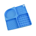 Non - Slip Slow Feed Design Silicone Pet Lick Mat with Suction Base - GreenFur