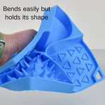 Non - Slip Slow Feed Design Silicone Pet Lick Mat with Suction Base - GreenFur