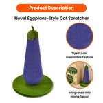 Novel Eggplant - Style Dyed Jute Cat Scratcher - GreenFur