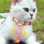 Nylon Durable Angel Wing Cat Harness and Leash Set - GreenFur