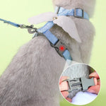 Nylon Durable Angel Wing Cat Harness and Leash Set - GreenFur