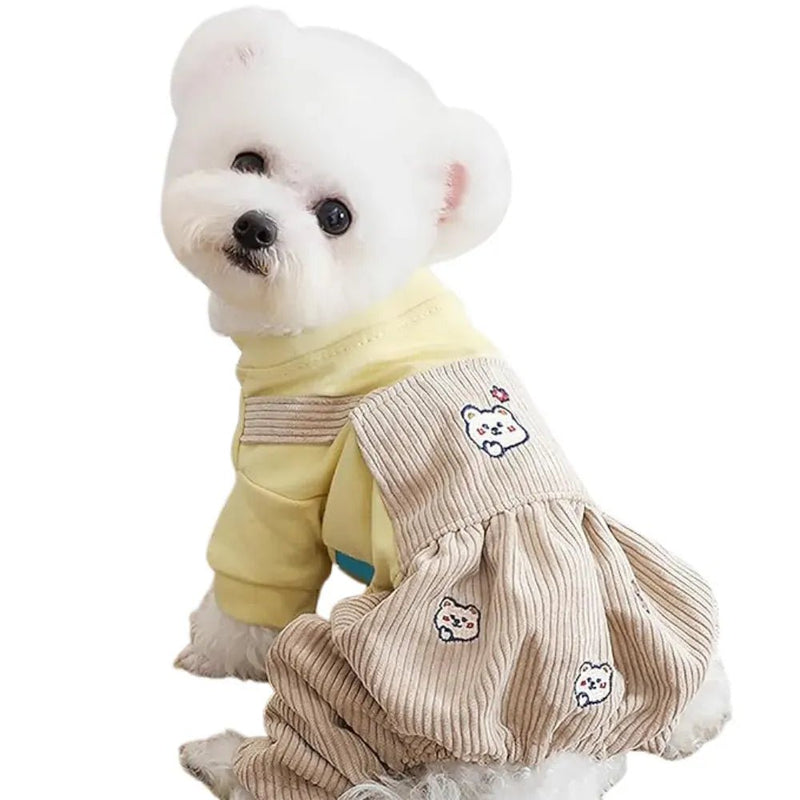 One Piece Outfits for Dogs with Bear Design - GreenFur