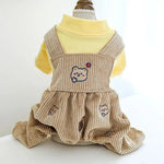One Piece Outfits for Dogs with Bear Design - GreenFur