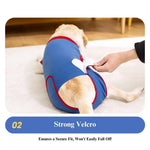 Open - Crotch Design High - Stretch Breathable Fabric Blue Dog Recovery Suit - GreenFur