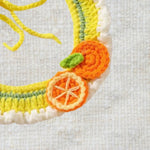 Orange Design Handcrafted Crochet Pet Scarf Collar Bib for Cats and Dogs - GreenFur