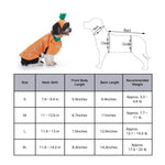 Orange Pumpkin Halloween Dog Costume Funny Pet Outfit - GreenFur