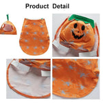 Orange Pumpkin Halloween Dog Costume Funny Pet Outfit - GreenFur