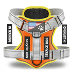 Orange Reflective Handle Dog Vest Harness - GreenFur