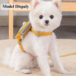 Outdoor Adjustable Pet Harness Leash Set Cat Dog Harness Bag - GreenFur