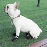Outdoor Adjustable Reflective Strips Anti - Slip Soles Soft Pet Boots Dog Shoes - GreenFur