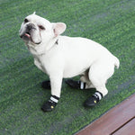 Outdoor Adjustable Reflective Strips Anti - Slip Soles Soft Pet Boots Dog Shoes - GreenFur