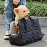 Outdoor Black Breathable Dog Handbag Pet Travel Bag - GreenFur