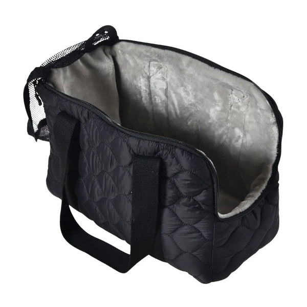 Outdoor Black Breathable Dog Handbag Pet Travel Bag - GreenFur