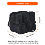 Outdoor Black Breathable Dog Handbag Pet Travel Bag - GreenFur