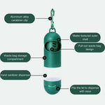 Outdoor Cat Dog Hand Sanitizer Garbage Bag Dispenser Pet Poop Bag Dispenser - GreenFur