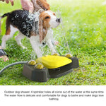 Outdoor Dog Water Play Sprinkler Garden Pet Bath Toy - GreenFur