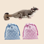 Outdoor Small Pet Drawstring Carry Pouch with Vent Holes for Sugar Glider and Hamster - GreenFur
