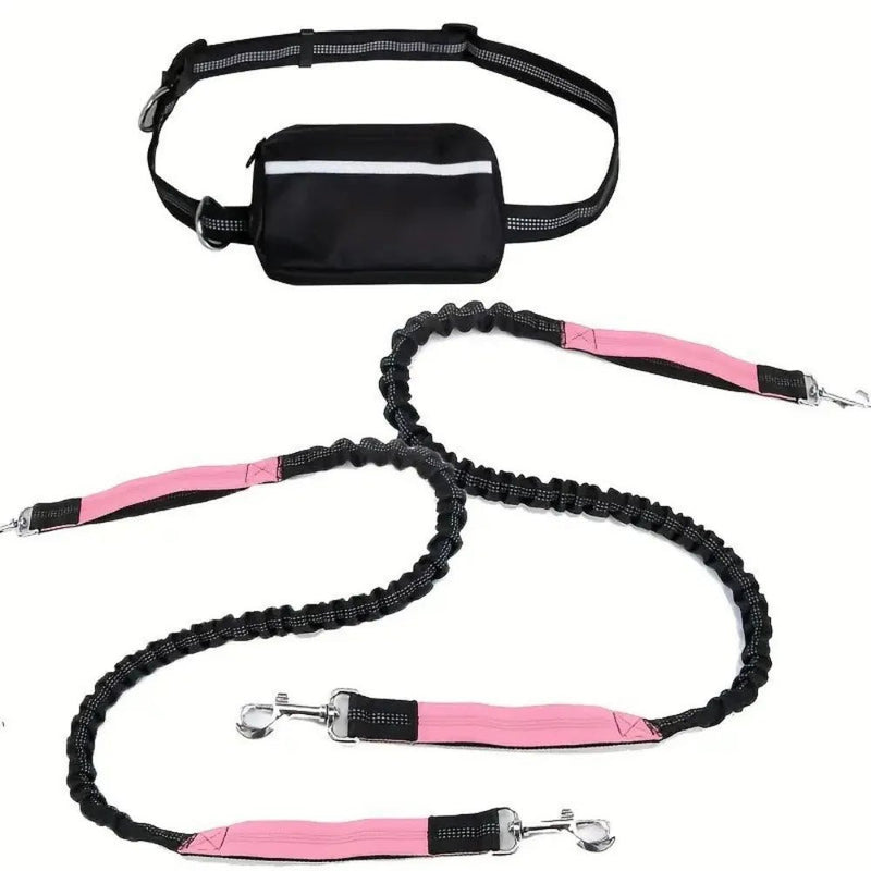 Outdoor Sports Reflective Dog Leash with Bag - GreenFur
