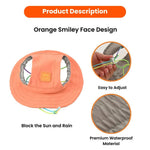 Outdoor Travel Collection Adjustable PU Waterproof Dog Sun Hat - GreenFur