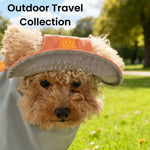 Outdoor Travel Collection Adjustable PU Waterproof Dog Sun Hat - GreenFur