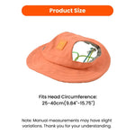 Outdoor Travel Collection Adjustable PU Waterproof Dog Sun Hat - GreenFur