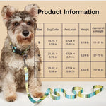 Outdoor Travel Fashion Printed Dog Leash Collar Set - GreenFur