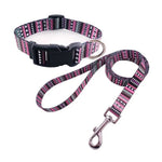 Outdoor Travel Fashion Printed Dog Leash Collar Set - GreenFur