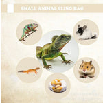 Outdoor Travel Pet Backpack Adjustable Leopard Print Lizard Sling Bag - GreenFur