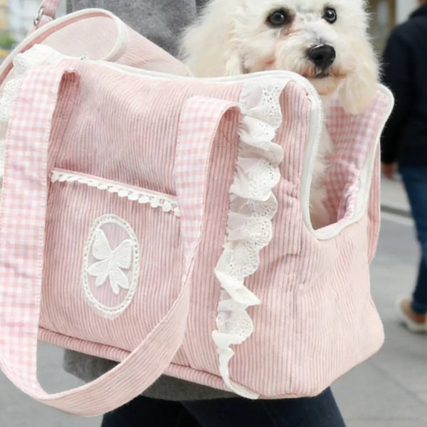 Outdoor Travel Portable Adorable Pet Dog Pink Bag - GreenFur