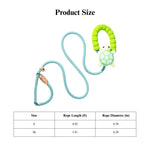 Outdoor Trendy Cartoon Dog P - Leash - GreenFur