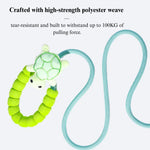 Outdoor Trendy Cartoon Dog P - Leash - GreenFur