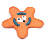 Oxford Fabric Dog Frisbee Toy with Squeaker Crinkle and Cotton Rope - GreenFur