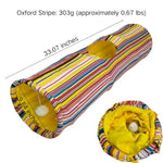Oxford Fabric Rainbow Color Foldable Cat Crinkle Tunnel - GreenFur