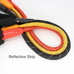 Padded Handle Strong Nylon Dog Leash with Anti - chewing Chain - GreenFur