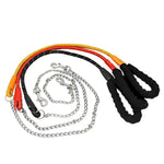 Padded Handle Strong Nylon Dog Leash with Anti - chewing Chain - GreenFur