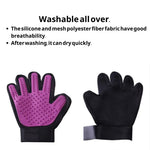 Pair of Pet Glove Bathing Massaging Shedding Hair Removal Care for Cats - GreenFur
