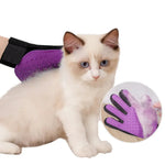Pair of Pet Glove Bathing Massaging Shedding Hair Removal Care for Cats - GreenFur