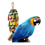 Palm Leaf Bird Toy Natural Colorful Parrot Toys - GreenFur