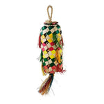 Palm Leaf Bird Toy Natural Colorful Parrot Toys - GreenFur