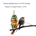 Palm Leaf Bird Toy Natural Colorful Parrot Toys - GreenFur