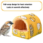 Parrot Bird Bed Hammock Winter Warm Bird Plush Nest Toy - GreenFur