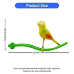 Parrot Bird Cage Toy Perch with Interactive Spring Toys for Budgerigars Cockatiels and Small Birds - GreenFur